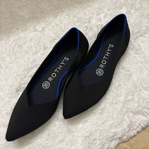 Rothy’s The Point Black Solid 5.5